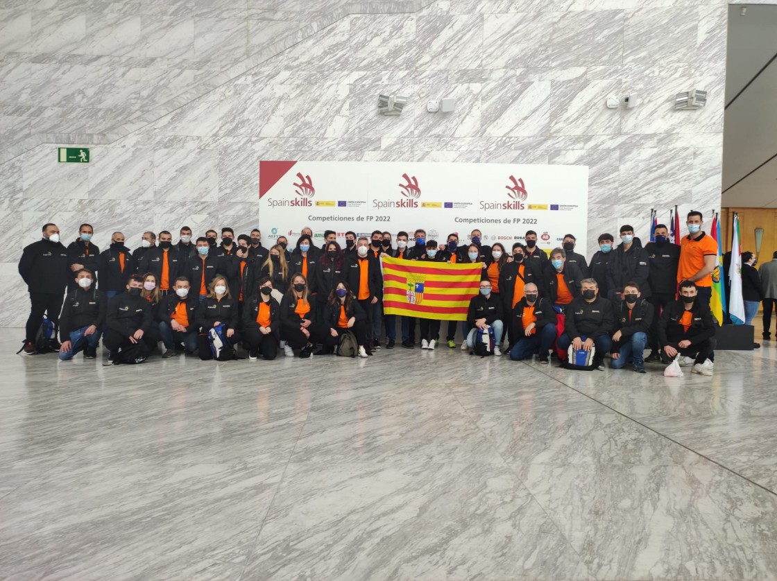 Seis jóvenes de cuatro centros de Teruel participan en el Spain Skills en Madrid