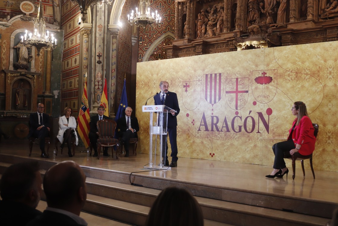 Lambán ensalza los avances de Teruel con el autogobierno y el Estatuto en el Día de Aragón