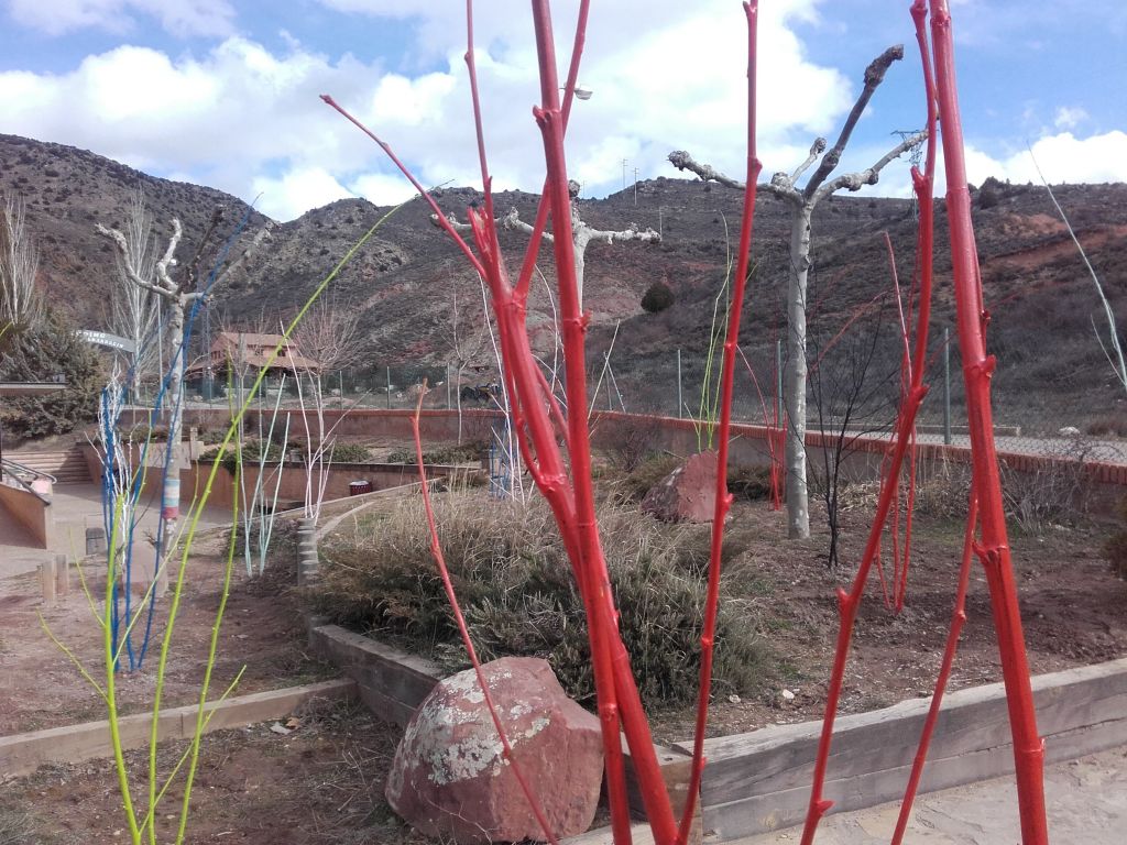 Los alumnos del IES Lobetano de Albarracín dan calor a un Jardín de Invierno