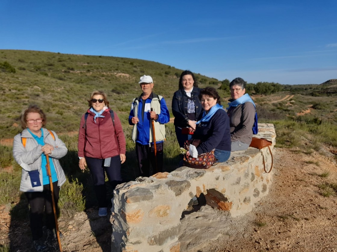 Albalate ya acude en romería a la Virgen de Arcos por el Camino de los Peirones