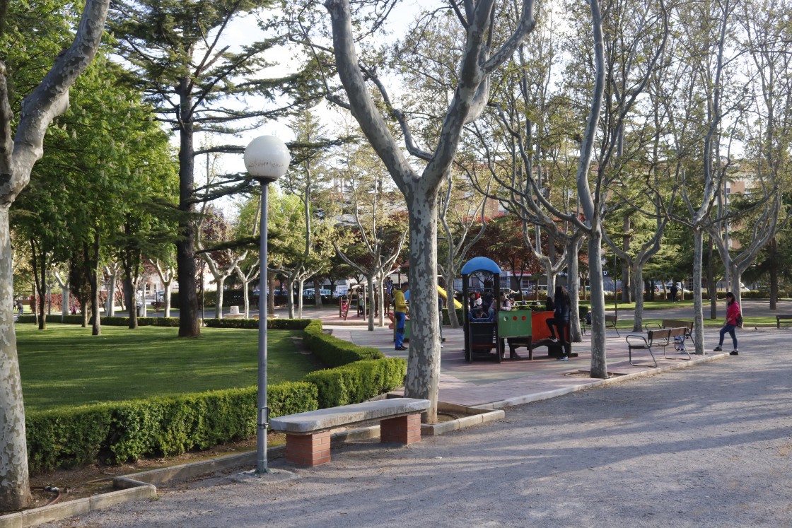 Las luminarias led del Parque de Los Fueros reducirán más de la mitad