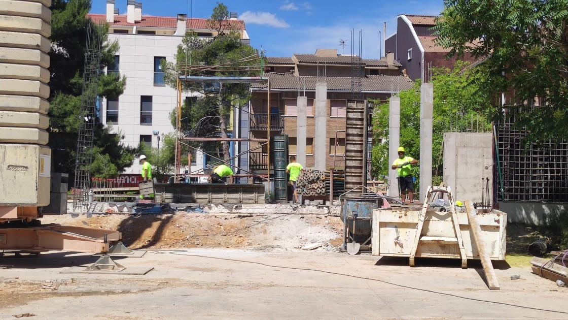 Comienzan los trabajos de encofrado en la residencia Los Jardines de Andorra