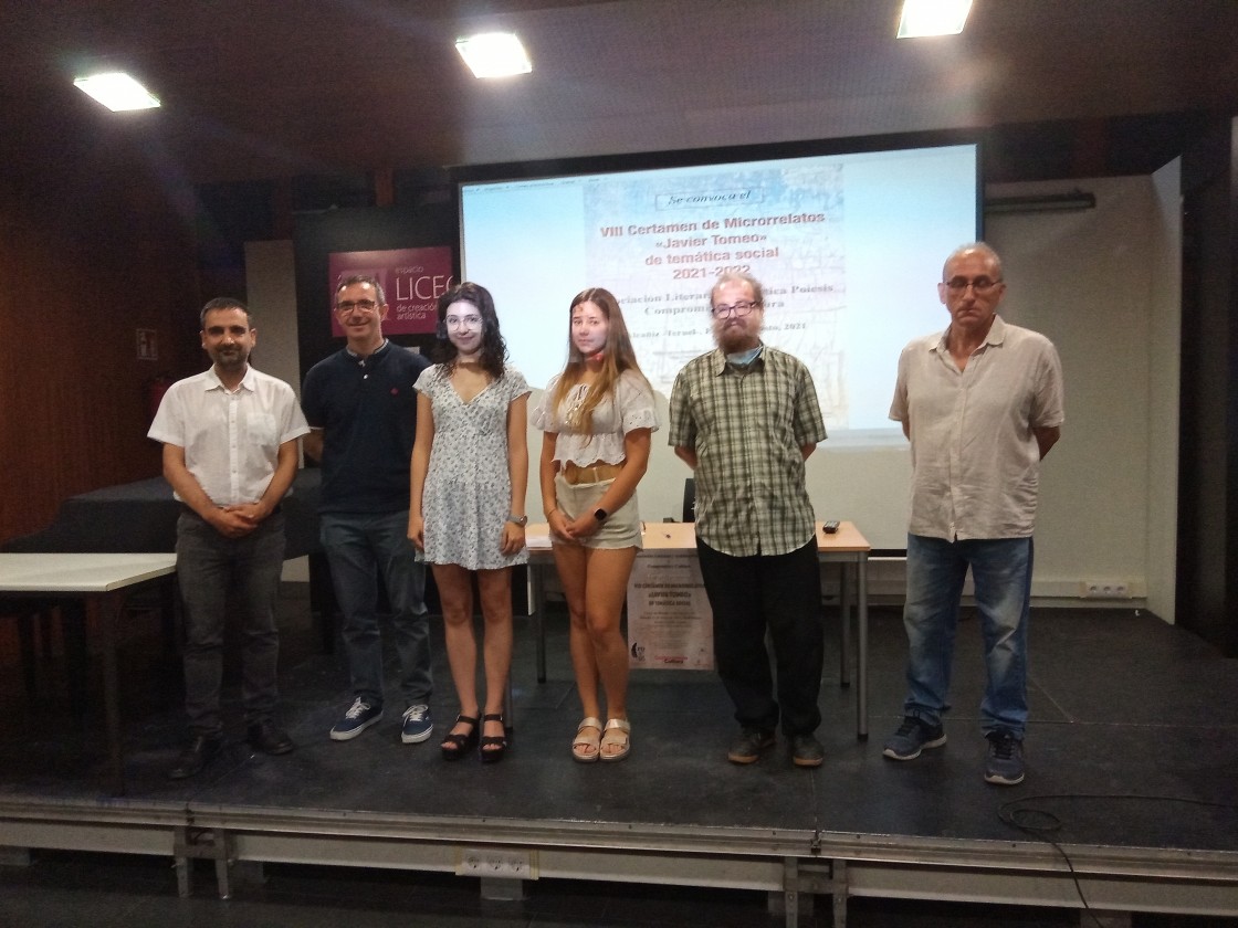 Poiesis y Compromiso y Cultura entregó los premios del certamen literario Javier Tomeo