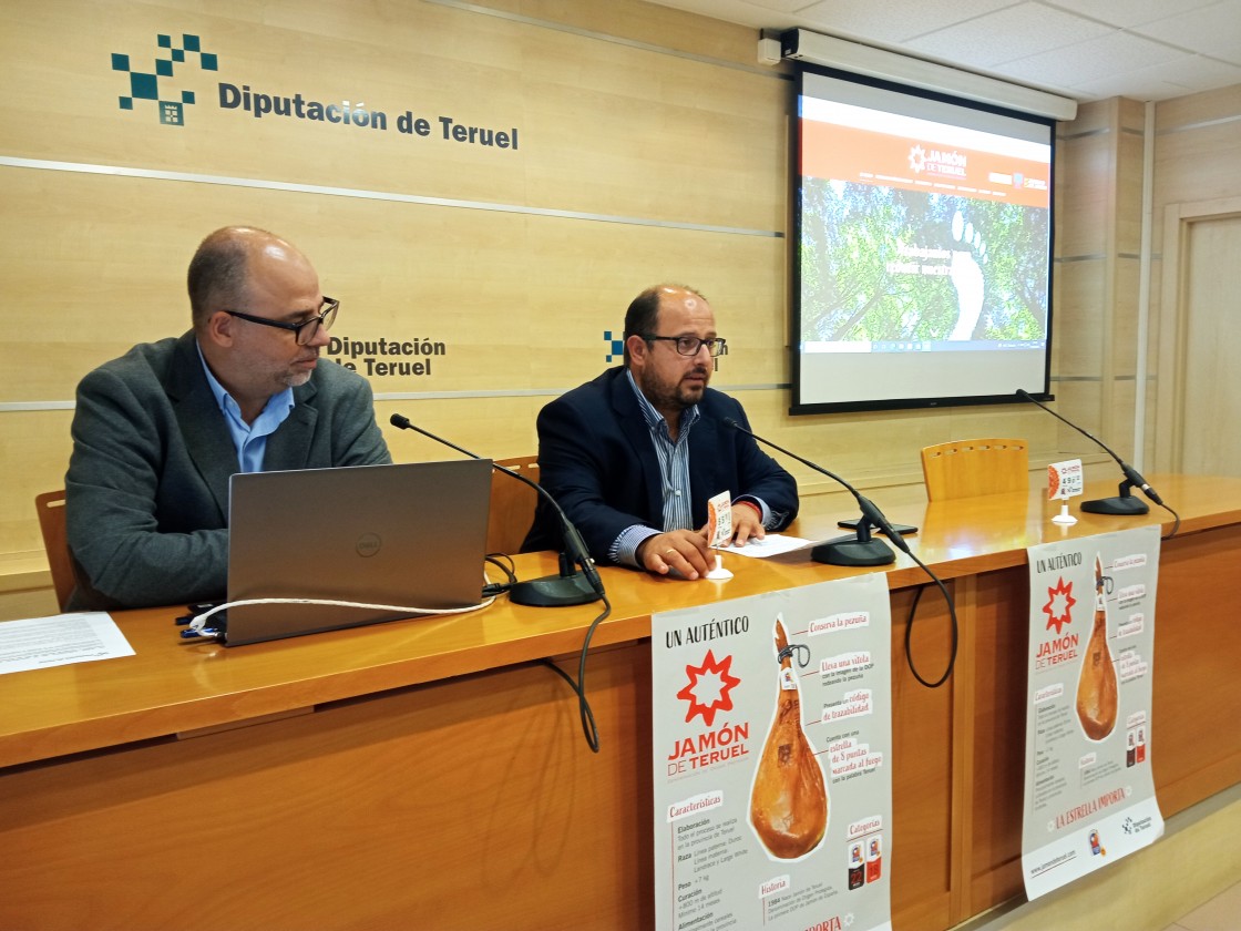 Un mapa interactivo de la provincia muestra dónde consumir y comprar jamón de DO de Teruel