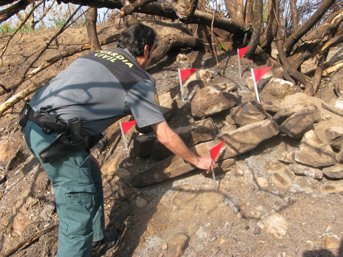 La Guardia Civil investiga a una persona como presunta autora del incendio que quemó 43 hectáreas en Calanda y Castelserás