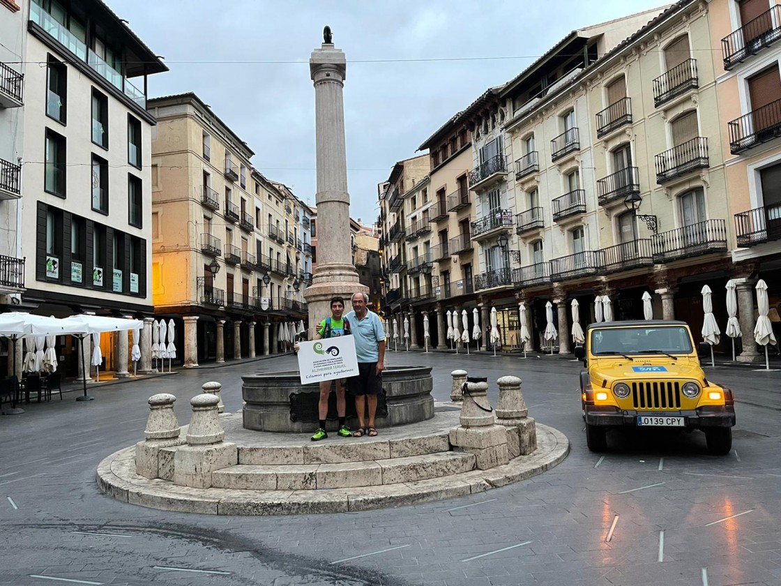 Chema García supera la primera mitad del recorrido del 'Reto Que no nos olviden' en favor del alzhéimer