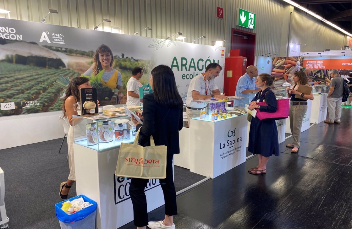 El Aceite del Bajo Aragón y el Azafrán de Teruel se promocionan en la principal feria internacional de alimentos ecológicos certificados de Alemania