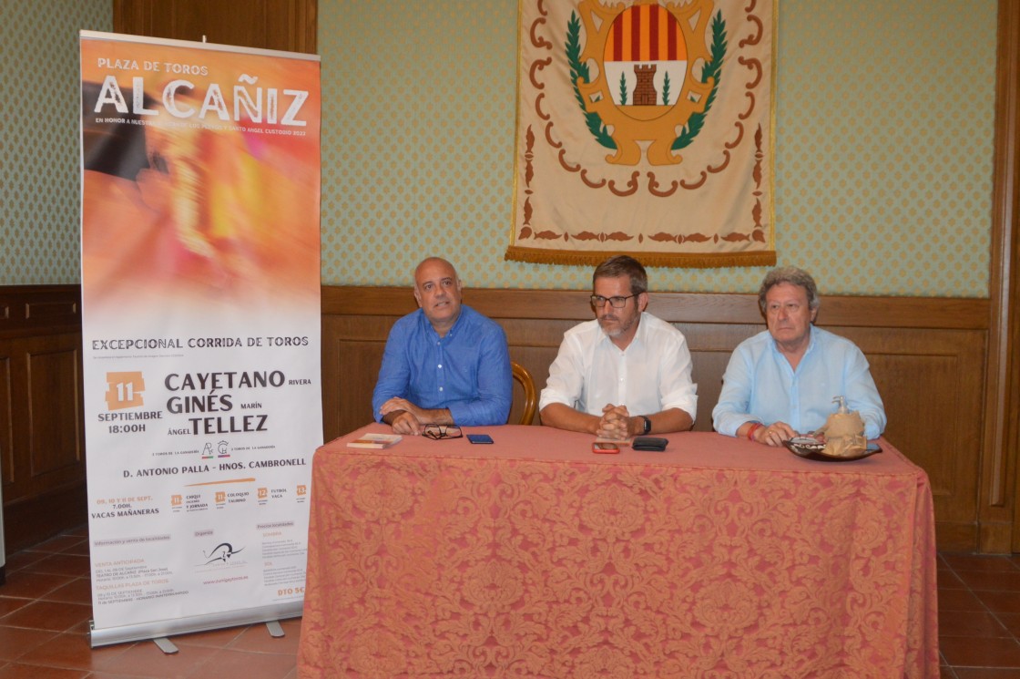 Cayetano Rivera, Ginés Marín y Ángel Téllez torearán en  las fiestas de Alcañiz