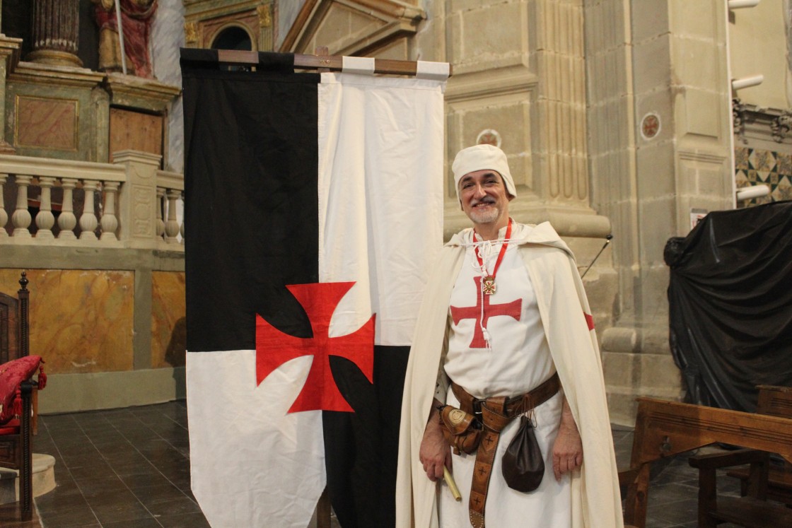 Jorge Civera, Caballero de Honor de la Orden Templaria de Rubielos: “La aparición de los templarios supuso un paso adelante para  el Fin de Semana Medieval”