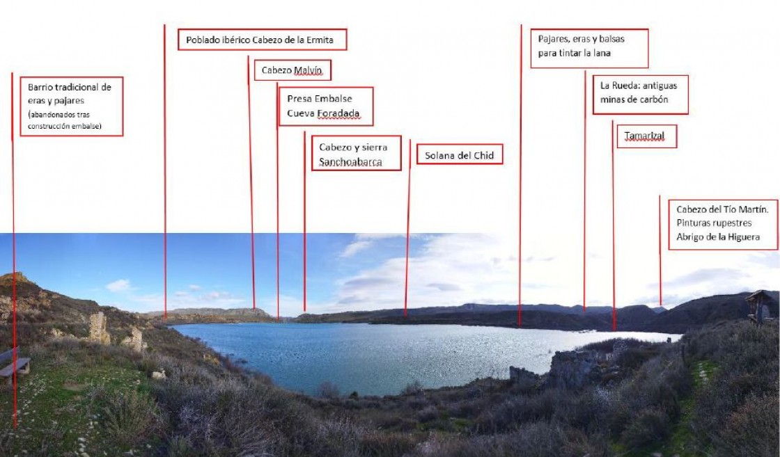 La Comarca Cuencas Mineras instalará un nuevo mirador en la cola del embalse Cueva Foradada