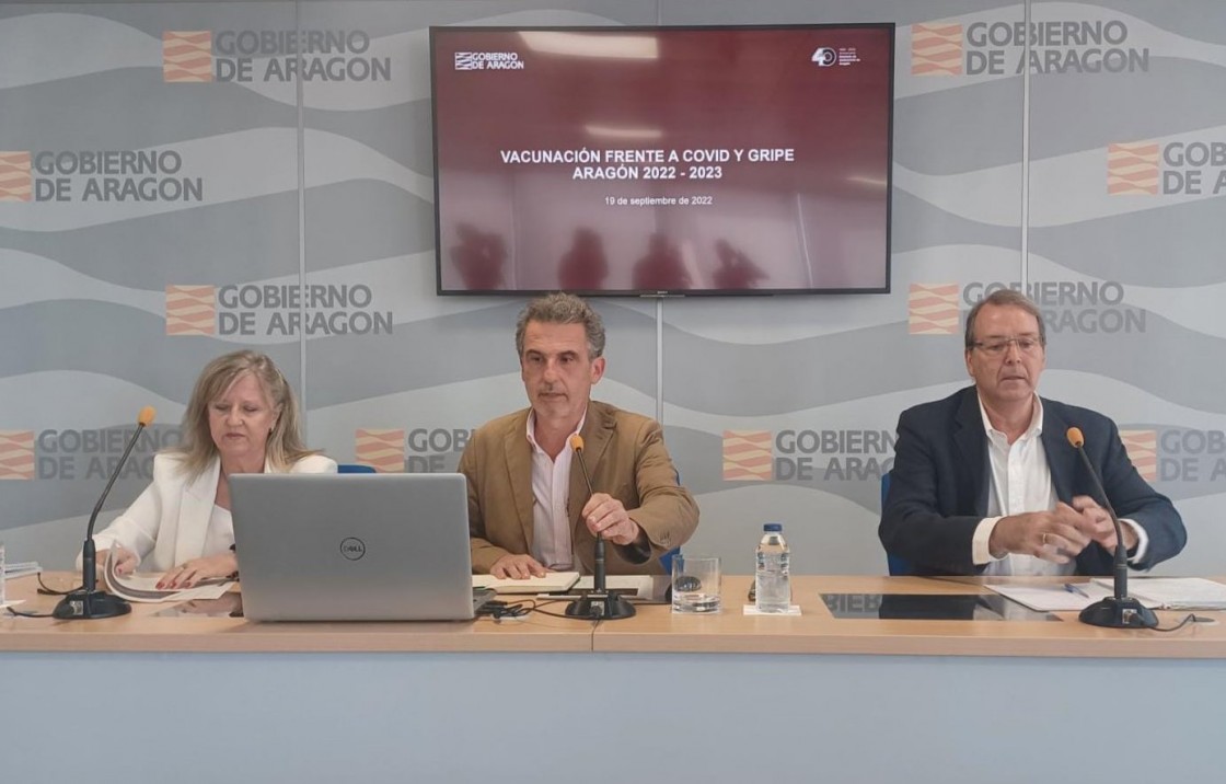 Aragón pone en marcha la vacunación covid-gripe para llegar al 75 % de cobertura en mayores de 65 años