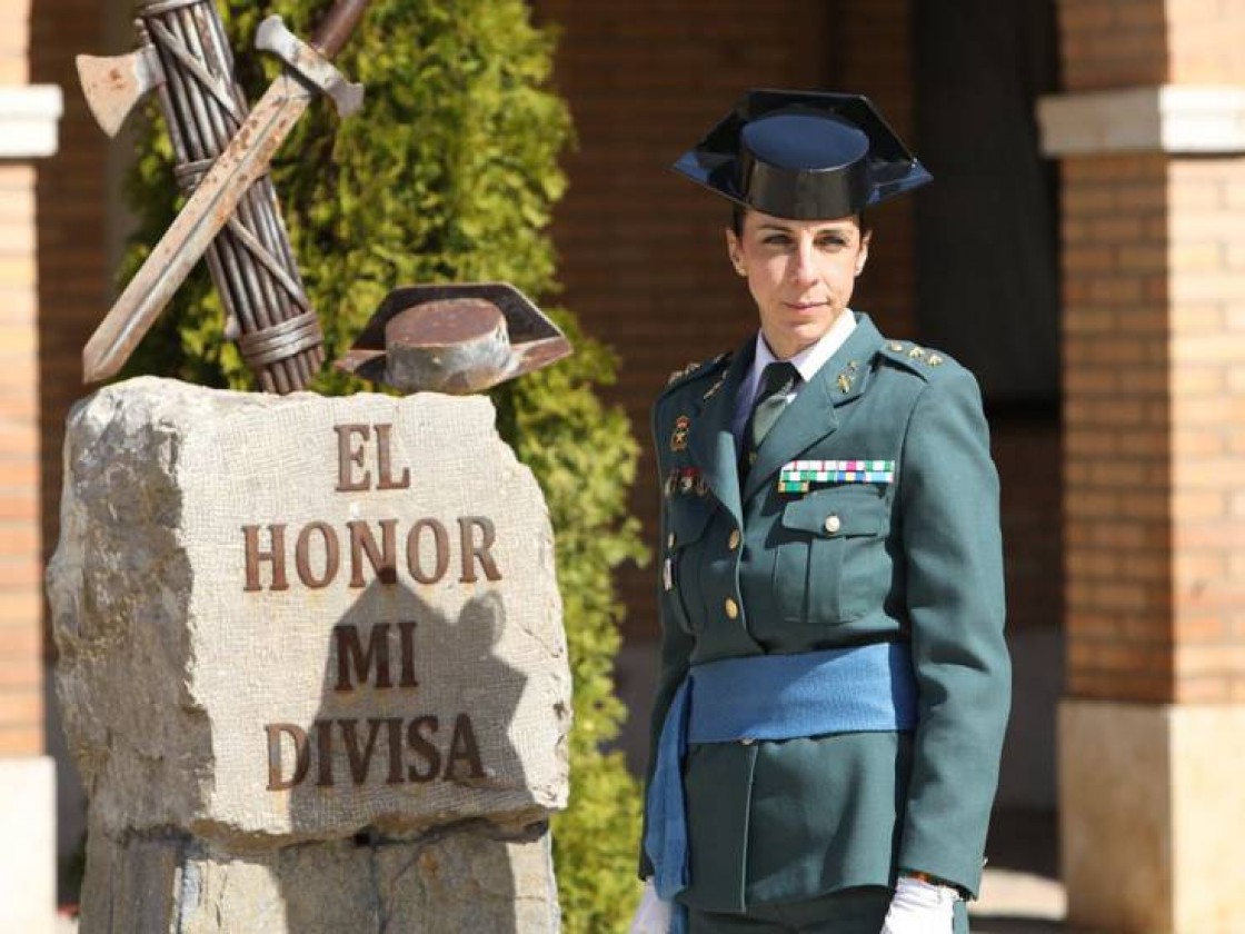 La teniente coronel Silvia Gil Cerdá, jefa de la Comandancia de la Guardia Civil de Teruel, Alistada de Honor de La partida de Diego 2022