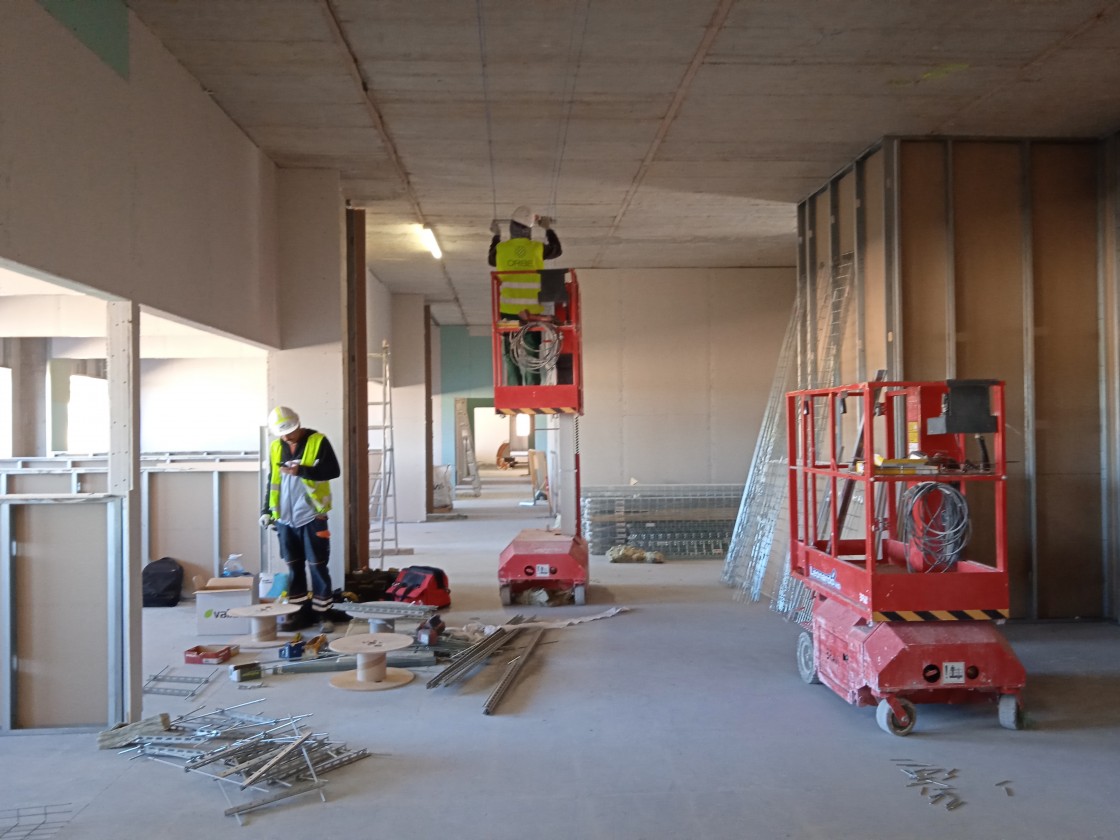 Las obras del nuevo hospital de Alcañiz alcanzan ya el 45 por ciento de ejecución