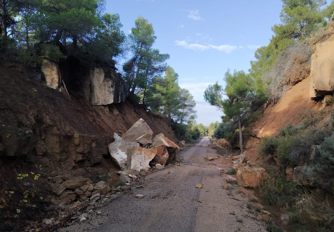 El Matarraña recomienda no circular por algunas zonas de la vía verde Val de Zafán por peligro de desprendimientos