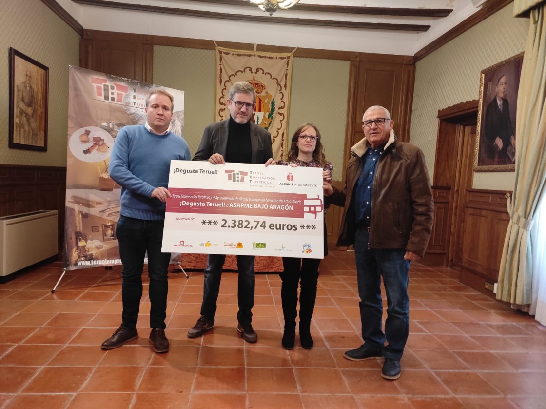 Asapme recibe 2.382 euros del evento Degusta Teruel de MotoGP