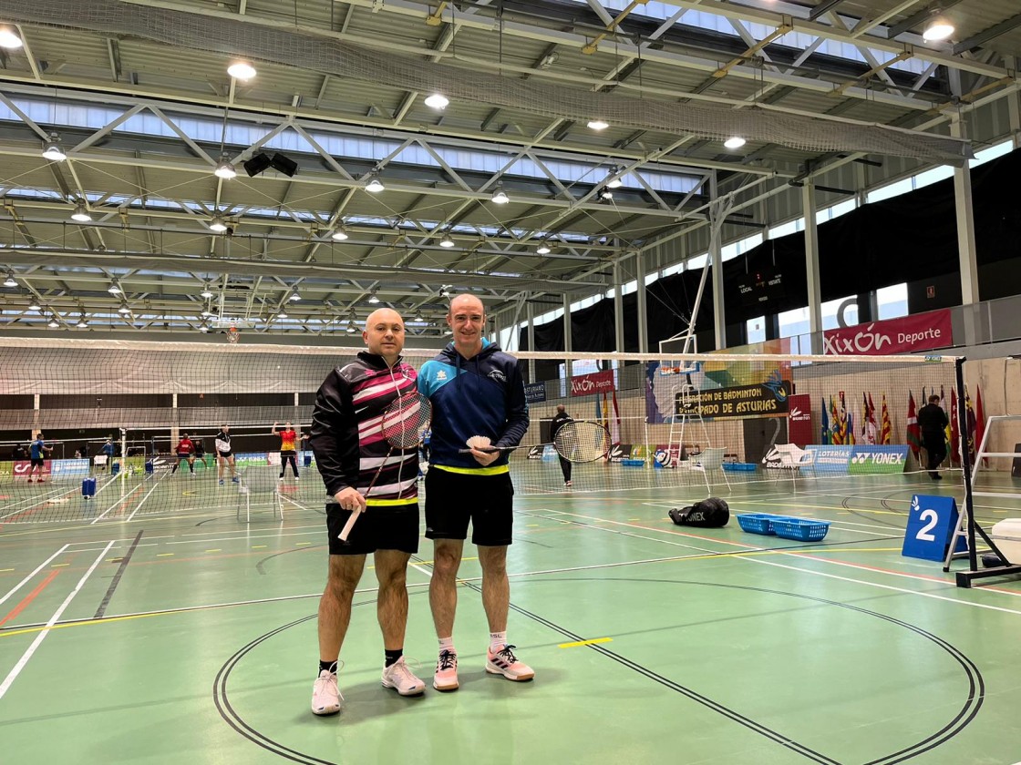 Javier Marta y Eduardo Marco, subcampeones de España Sénior de bádminton