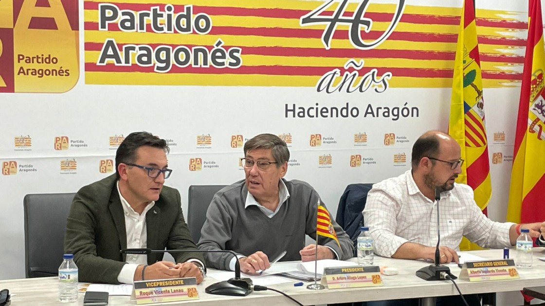 Aliaga (PAR) solicita al presidente de la Diputación de Teruel (PSOE)  que cese de inmediato al vicepresidente de la institución, el aragonesista Izquierdo