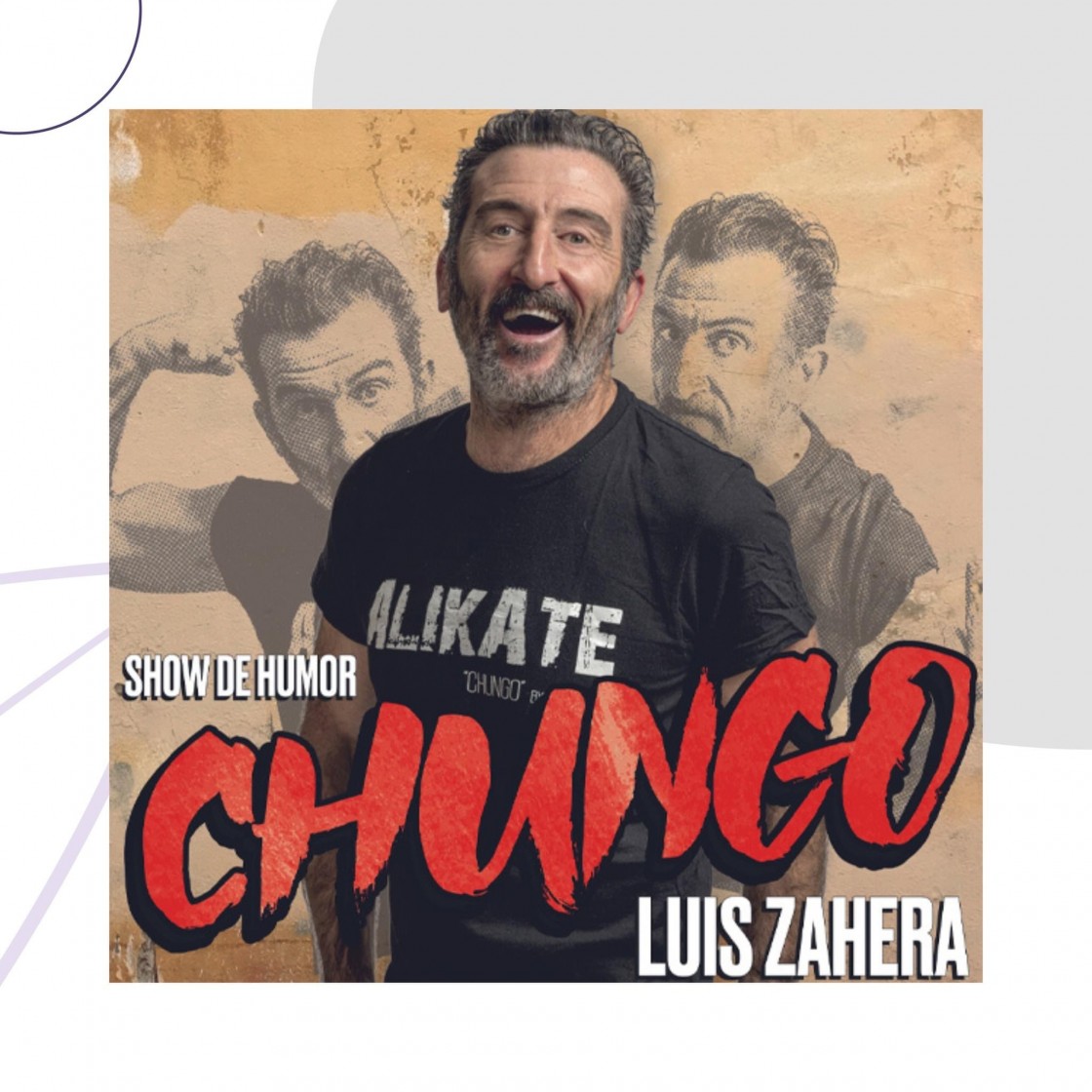 El actor gallego Luis Zahera llega al Teatro Marín de Teruel el 27 de enero con su espectáculo de humor 'Chungo'