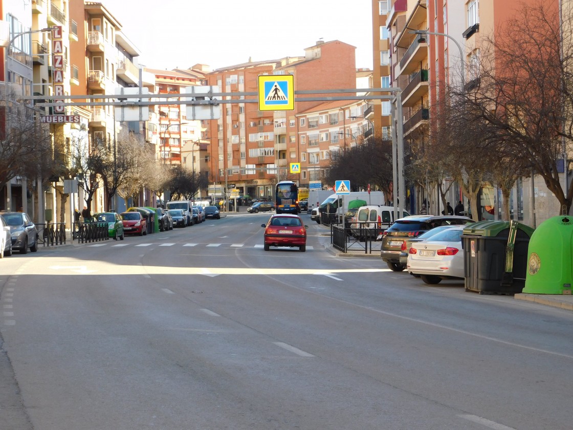 La Avenida Sagunto de Teruel tendrá un único carril por sentido en el Ensanche y sin aparcamientos en batería