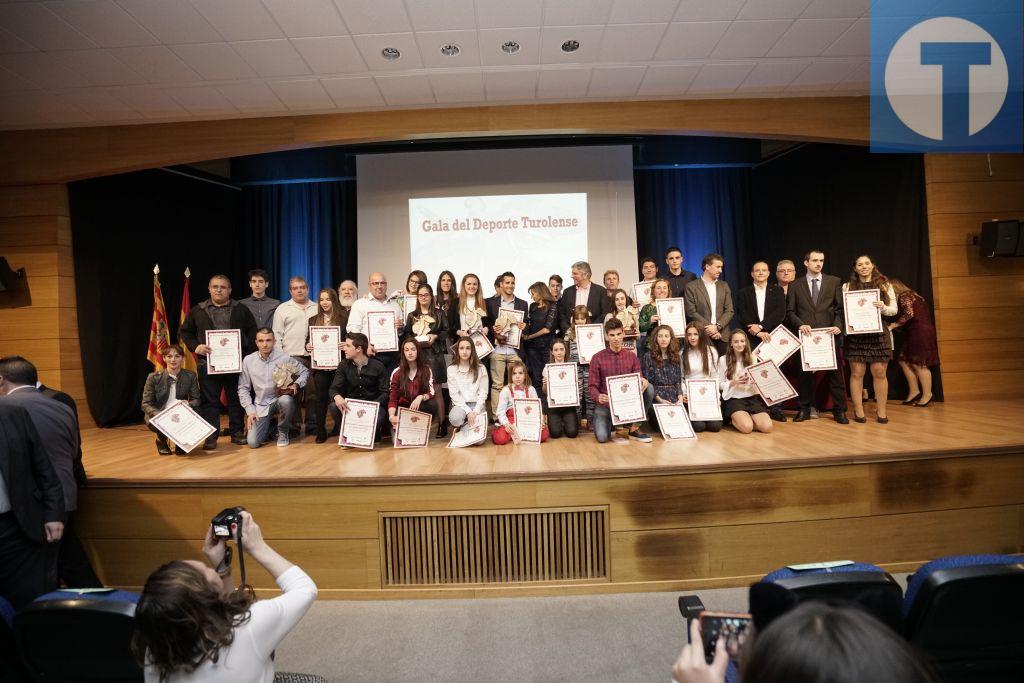 Luis Agustín y Natalia Suárez, premiados en la Gala del Deporte de Teruel