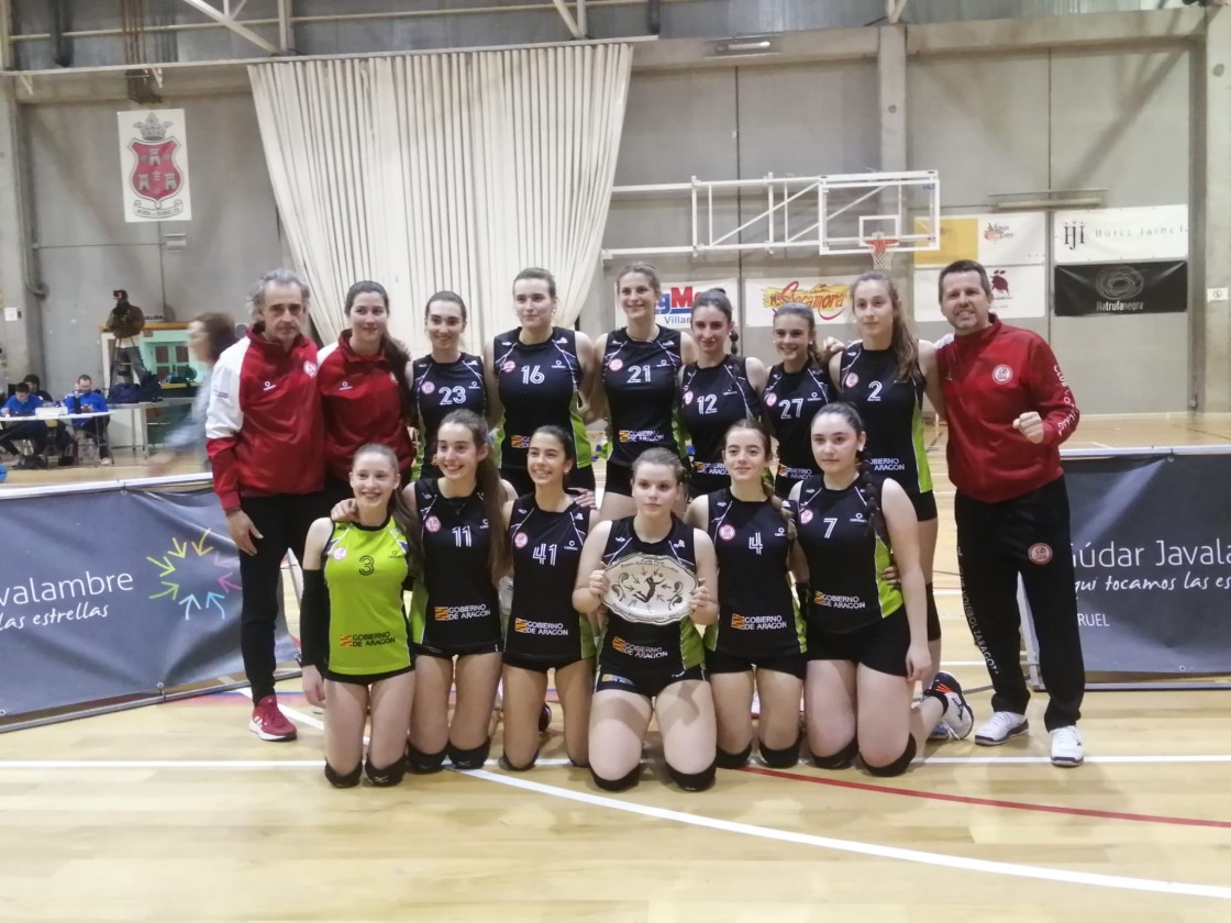 Las chicas del CV Zaragoza se coronan como campeonas de Aragón