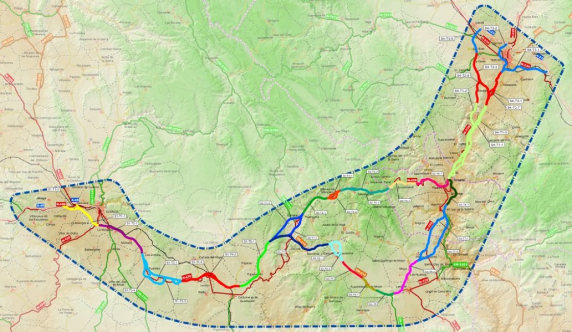 El Mitma aprueba provisionalmente el anteproyecto para estudiar la prolongación de la A-40 Teruel-Cuenca e inicia el trámite de información pública