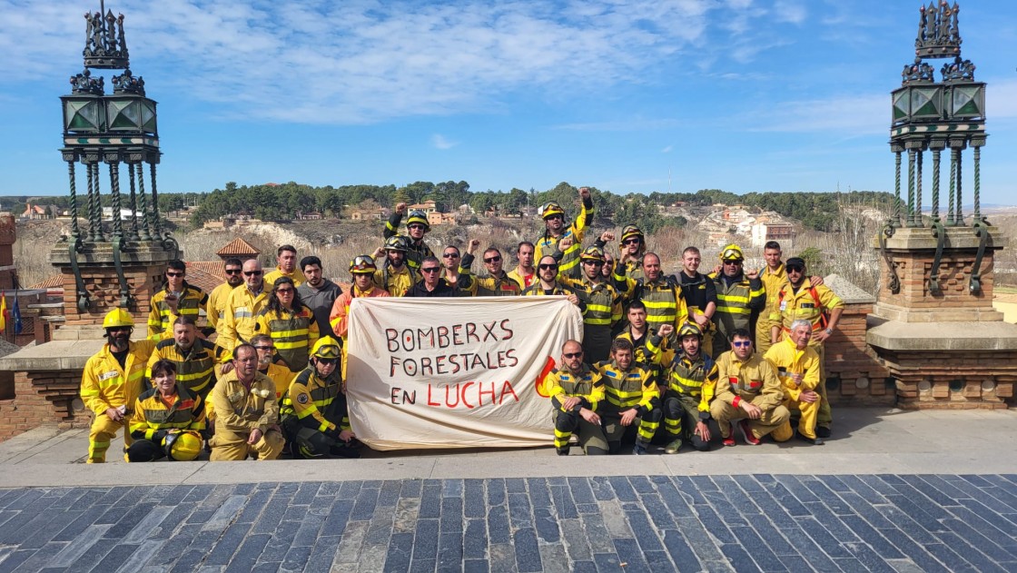 El comité de los bomberos forestales de Sarga suspende la huelga indefinida hasta el 29 de marzo