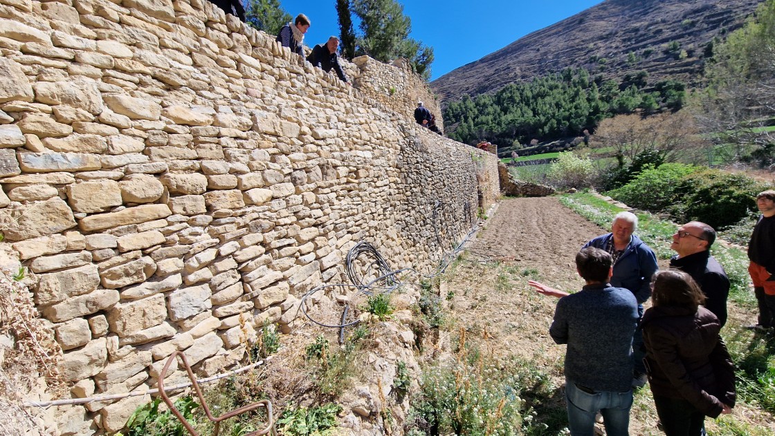 La muralla de Mirambel, recuperada tras los daños sufridos por las lluvias en 2015