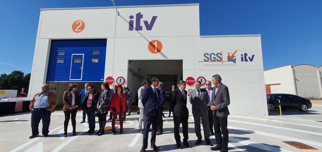 Aliaga inaugura la estación de ITV de La Puebla de Híjar, que prevé realizar 3.000 inspecciones anuales