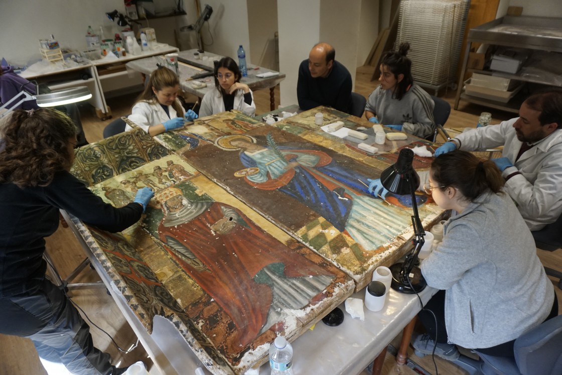 Finaliza el curso de Conservación y Restauración de Retablos de la Fundación Santa María