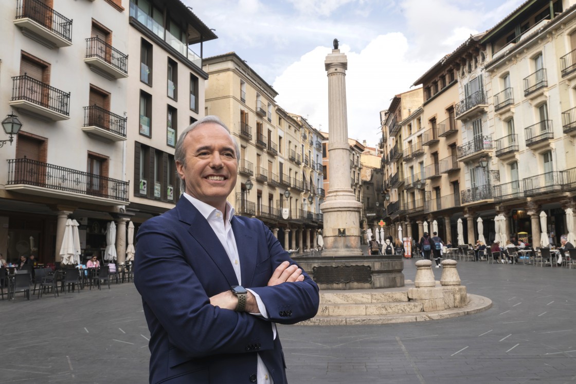 Jorge Azcón, candidato a la presidencia de Aragón por el PP: “Los proyectos de energías renovables necesitan orden y transparencia”