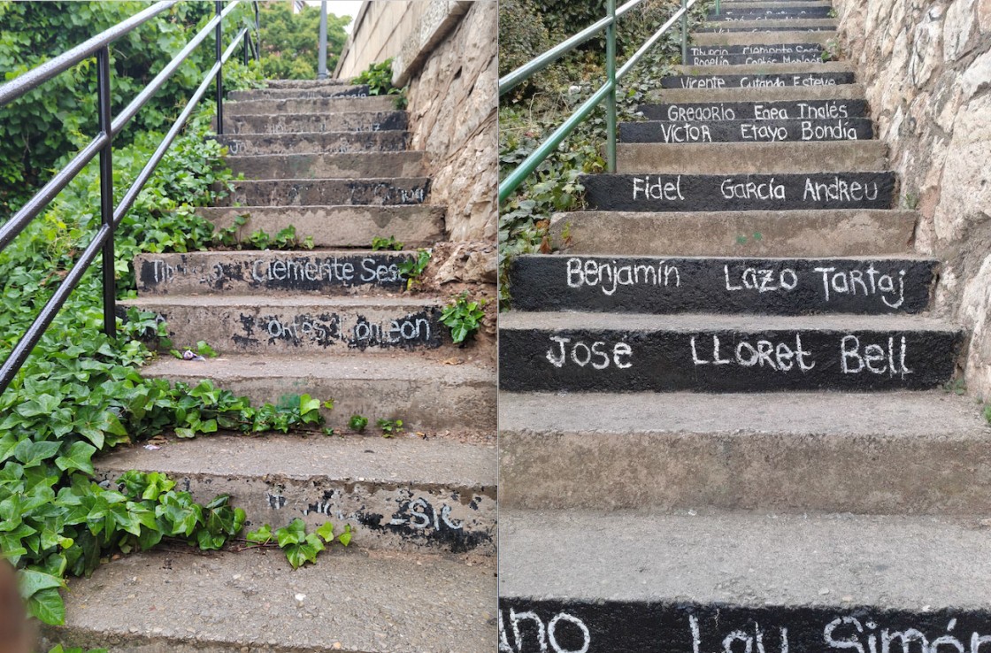 Unas escaleras caídas en el olvido