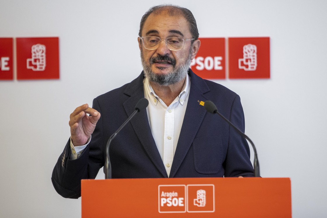 Javier Lambán lamenta que los socialistas de Teruel y Zaragoza no puedan votar sus listas tras el cambiazo de Ferraz