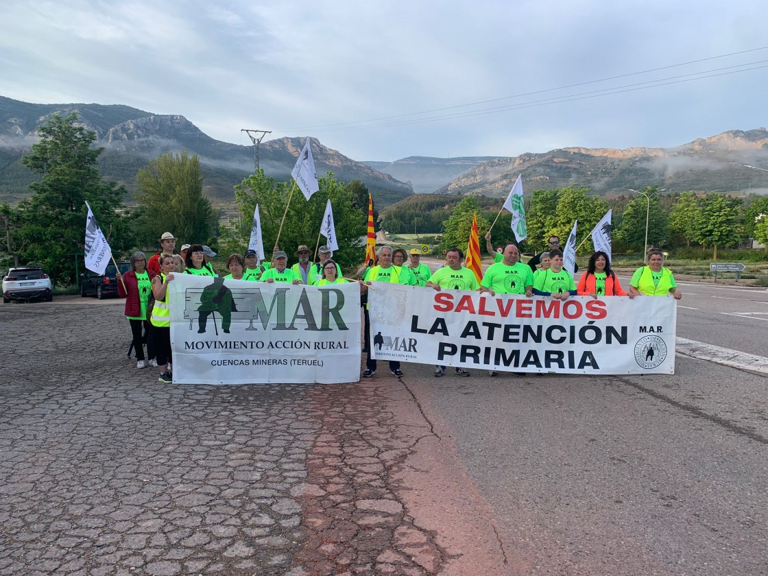 La Marcha por la Dignidad Rural completa la primera etapa entre Montalbán y La Hoz de la Vieja