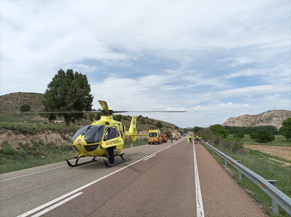 Herido grave un hombre de 67 años en un accidente de tráfico en la N-420 entre Villalba Baja y Cuevas Labradas