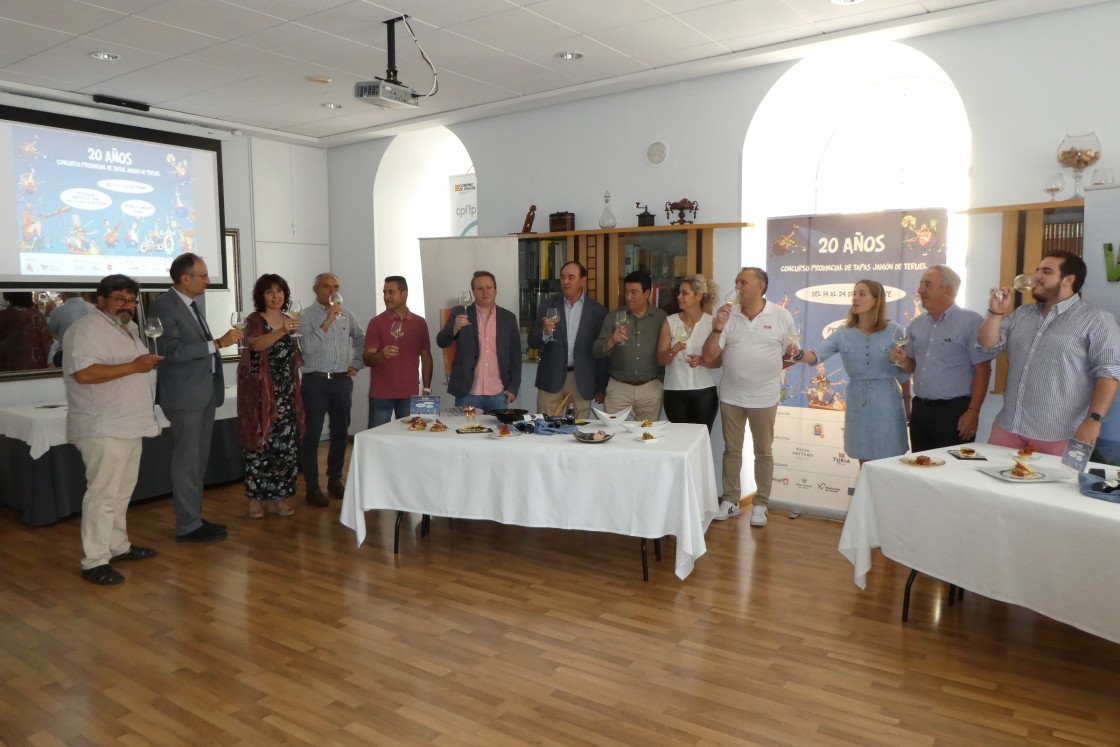 El Concurso Provincial de Tapas Jamón de Teruel celebra en septiembre sus 20 años