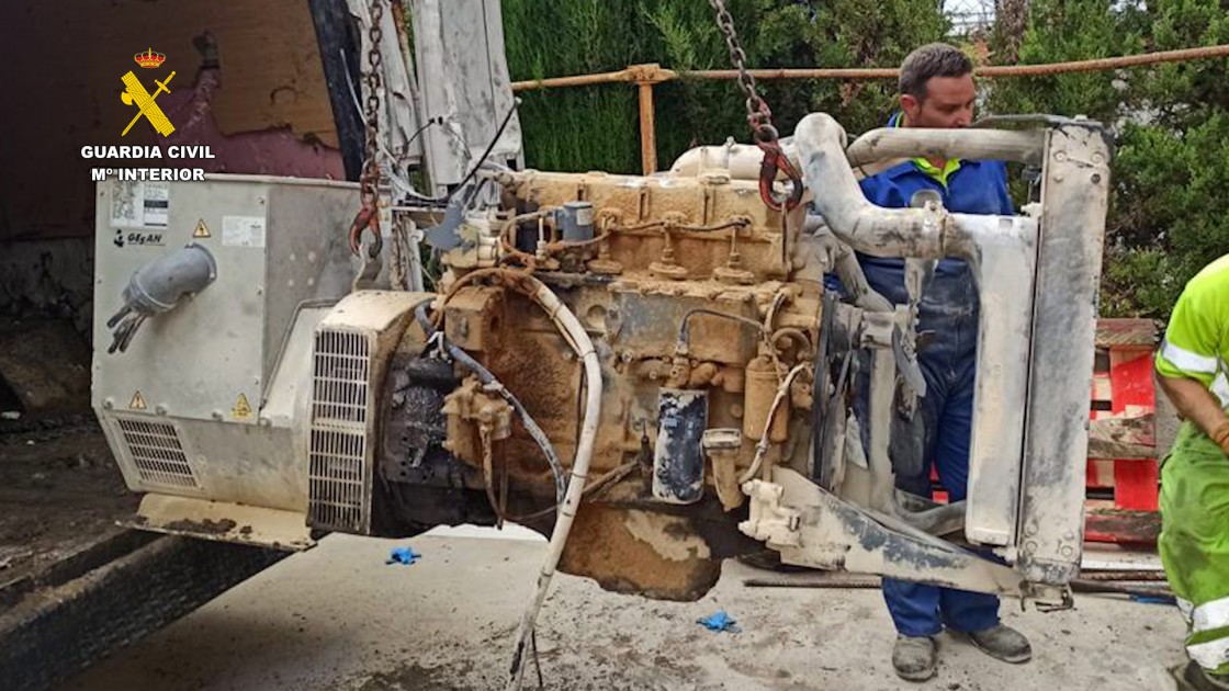 La Guardia Civil de Teruel desarticula un grupo dedicado al robo de grupos electrógenos en canteras a cielo abierto