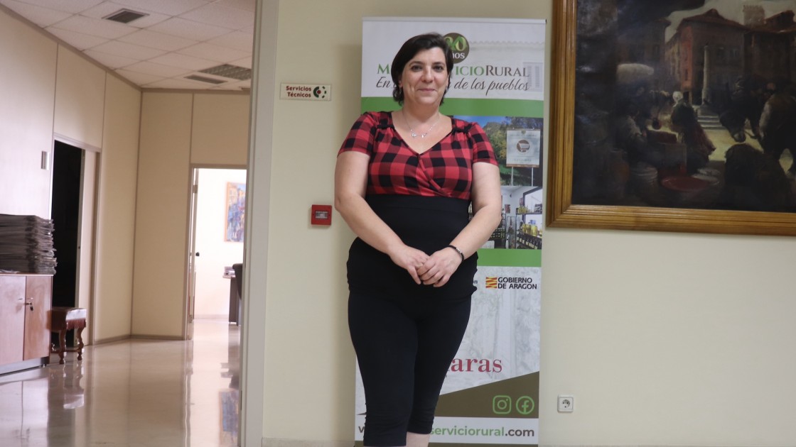 Sonia Lora, gerente del multiservicio rural de Cuevas Labradas: