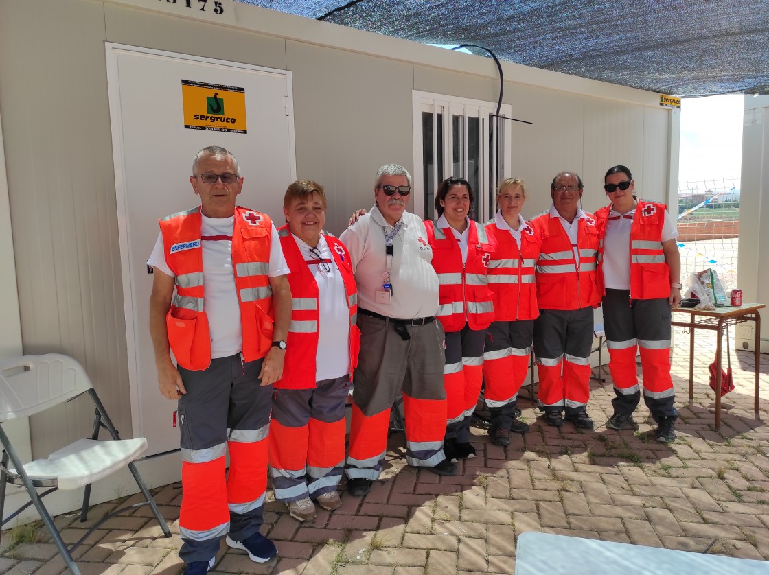 Los voluntarios de Cruz Roja de todo el país destacan la acogida que reciben en Teruel