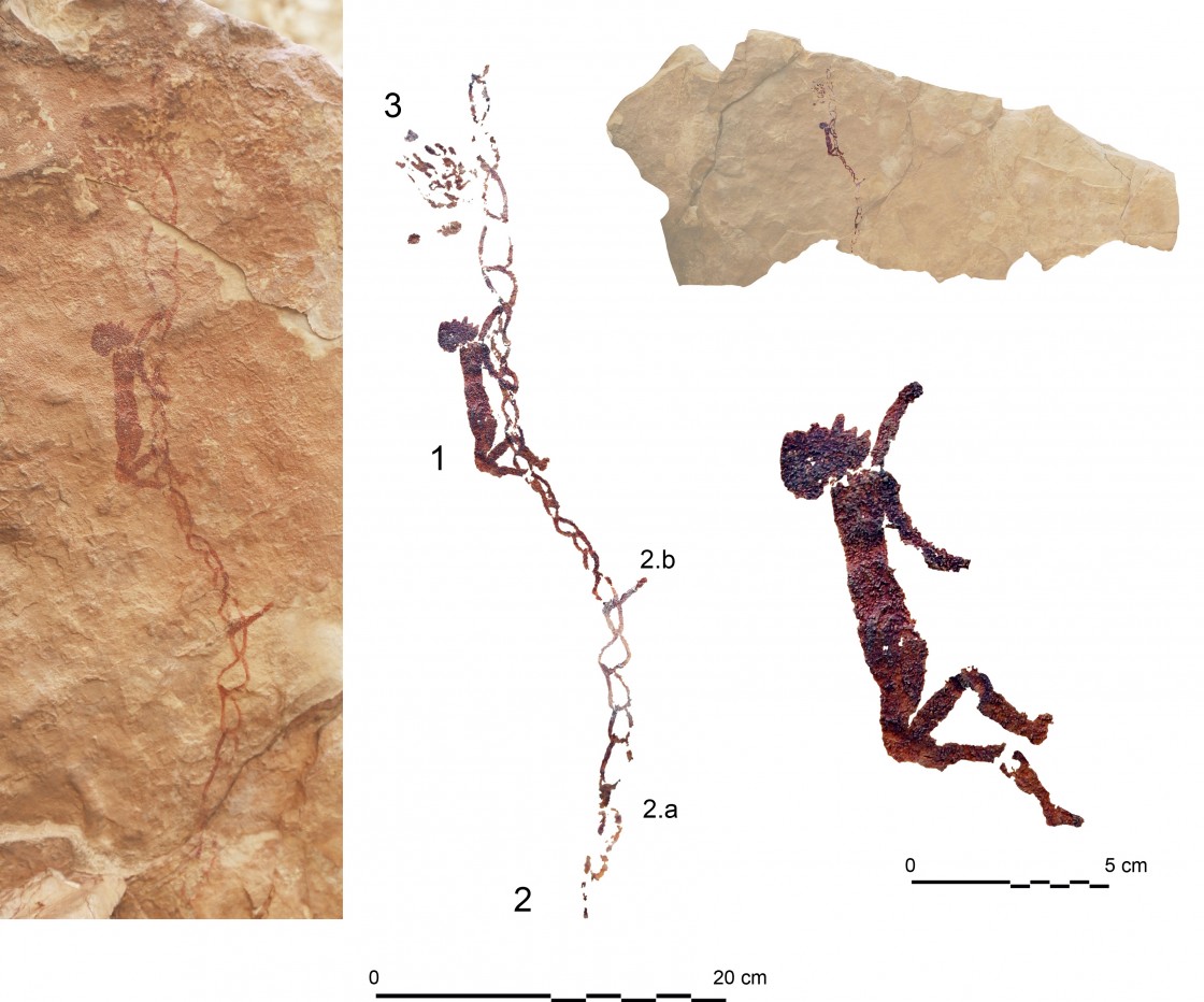 Una escena de Barranco Gómez de Castellote muestra el dominio de la escalada en la Prehistoria