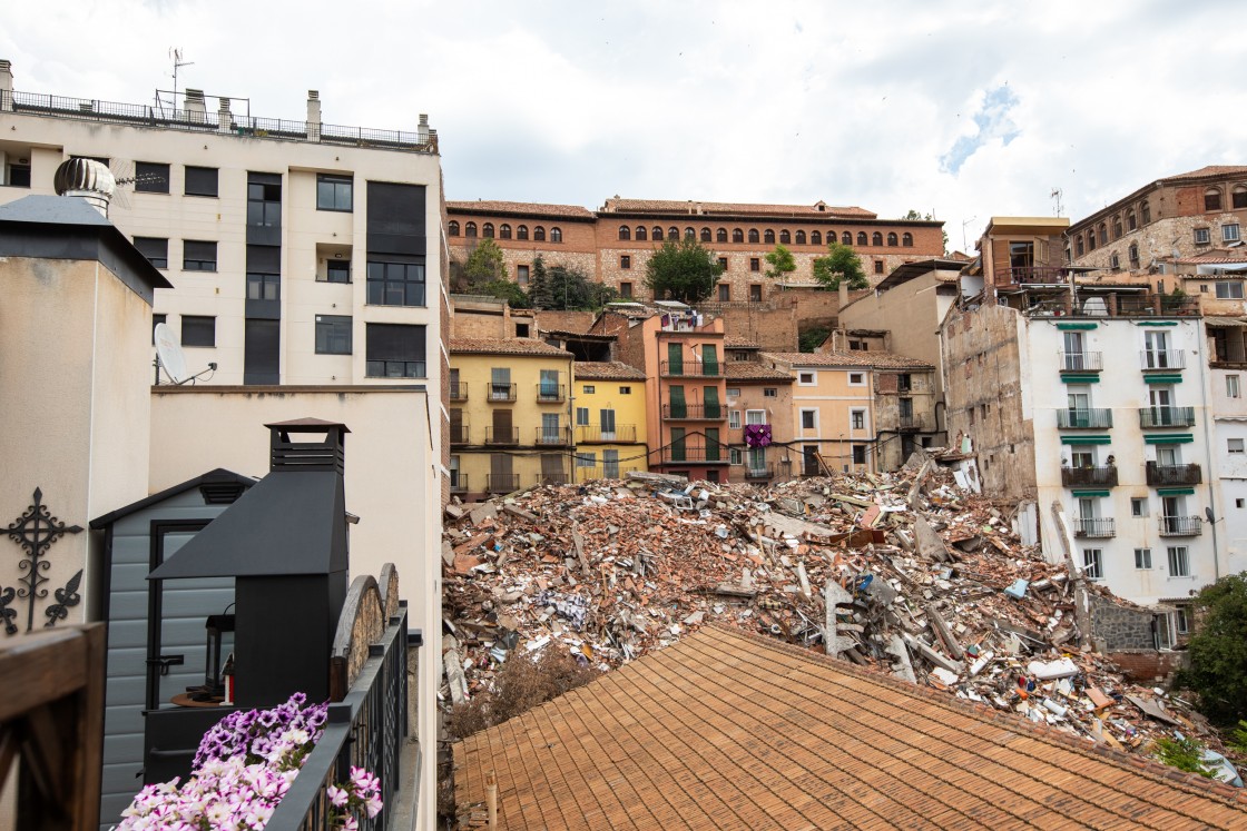 El Ayuntamiento de Teruel contratará un crédito de 1,6 millones para afrontar los gastos por el derrumbe del edificio de la calle San Francisco