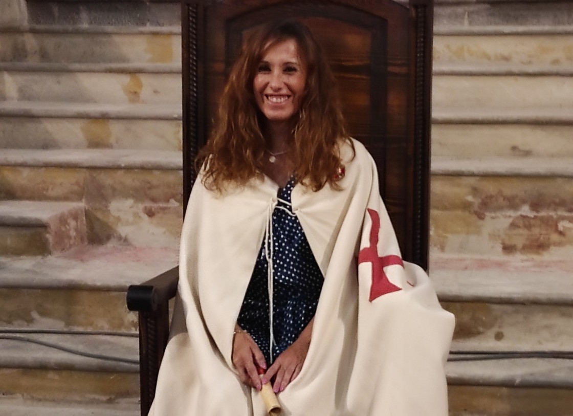 Ester Forner Caballero, diretora del Castillo de Peñíscola y Templaria de Honor de Rubielos: “Las recreaciones lo que hacen es que la gente viva la historia, se emocione y la valore”