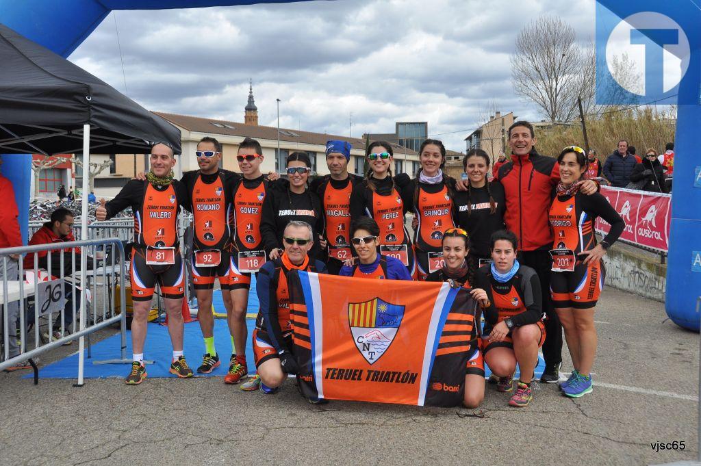 Javier Magallón y Paula Hueso, subcampeones autonómicos de Duatlón