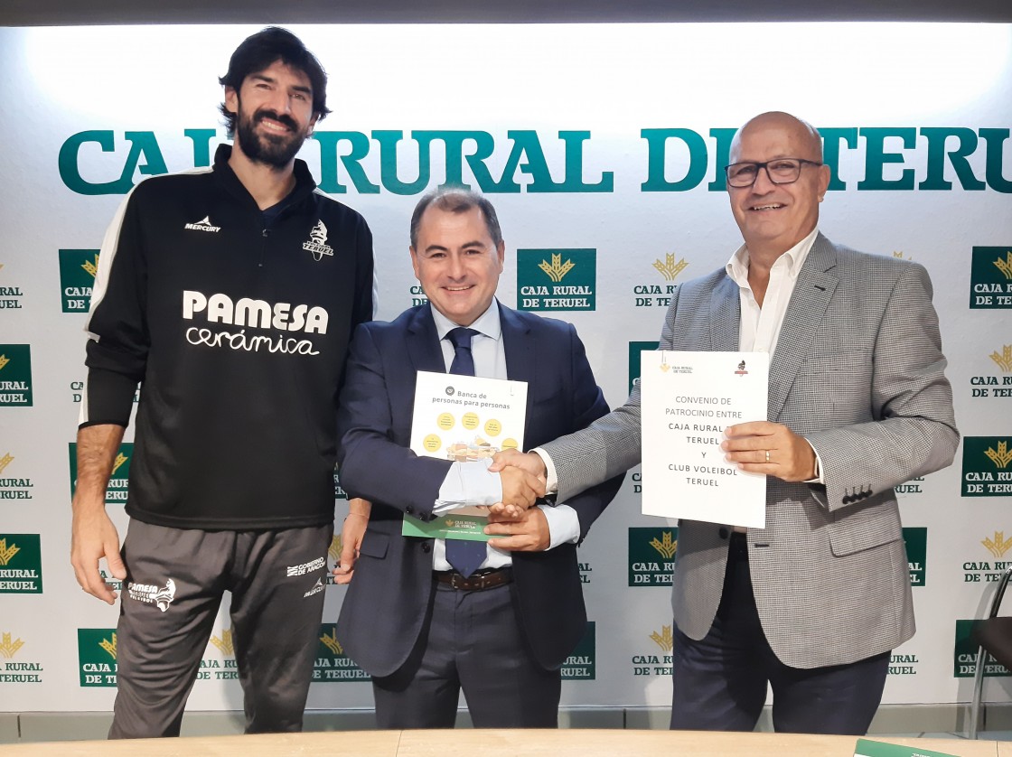 Caja Rural de Teruel patrocinará a Pamesa Teruel Voleibol por sexta temporada consecutiva