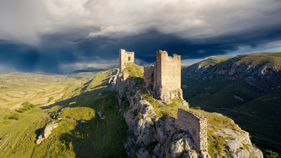 Tres fotografías a vista de dron se alzan con los premios de la Asociación de los Castillos