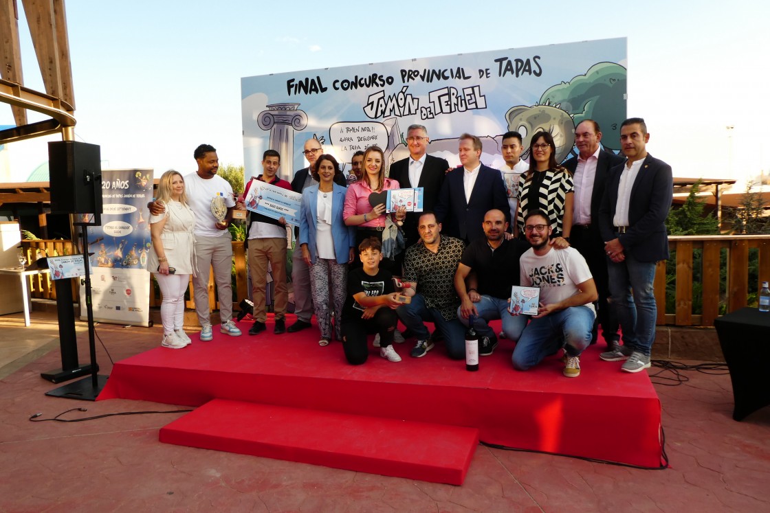‘La ilusión de Carpanta’, la propuesta del gastrobar Micelios de Alcañiz, se lleva el premio a mejor tapa con Jamón de Teruel