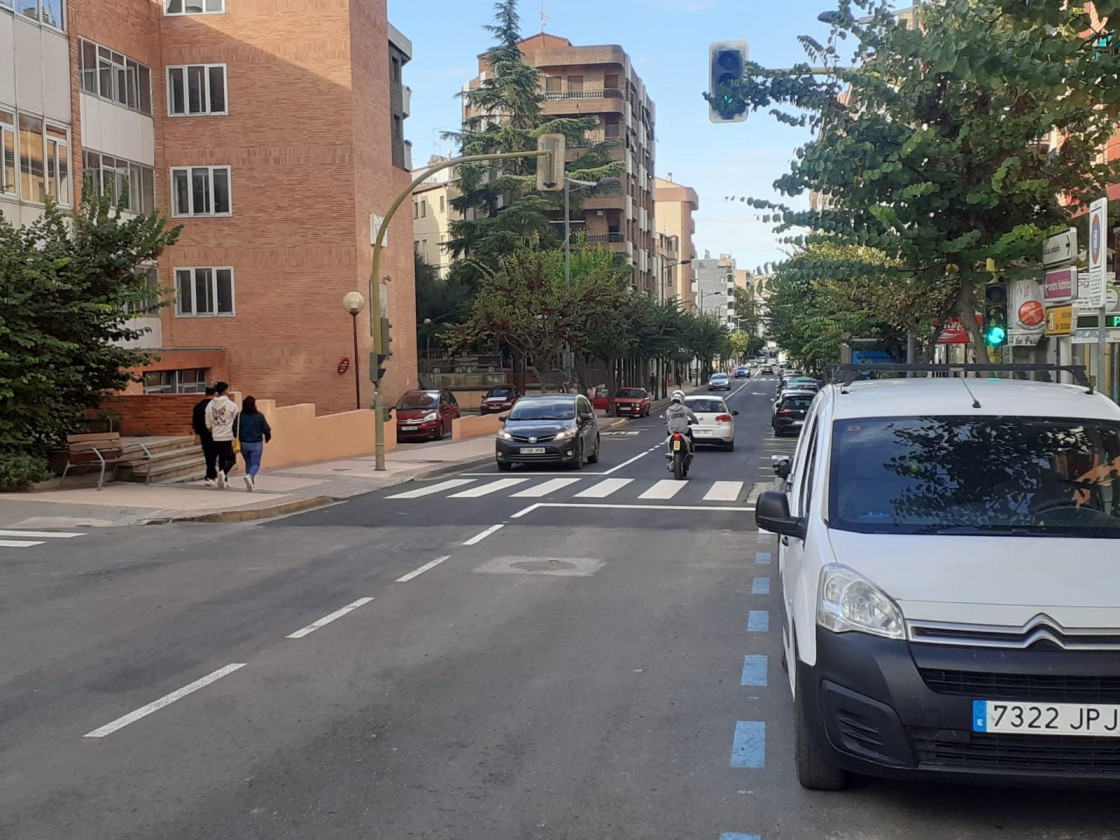 La Policía Local de Alcañiz inicia una campaña informativa sobre la nueva movilidad en la avenida Aragón