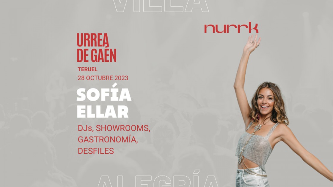 Una firma de moda monta una gran fiesta en Urrea de Gaén el sábado con sorteos y concierto de Sofía Ellar