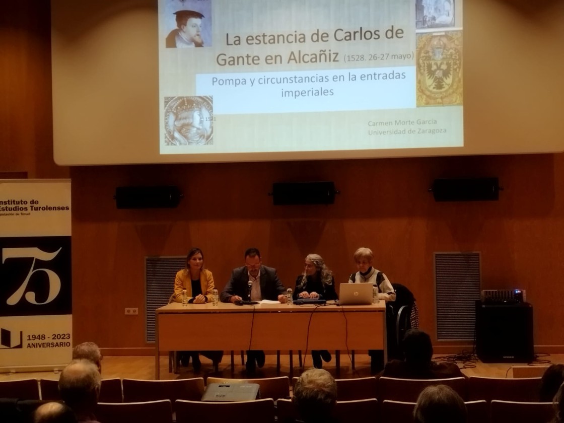 La catedrática Carmen Morte detalla cómo fueron las 24 horas que Carlos V pasó en Alcañiz