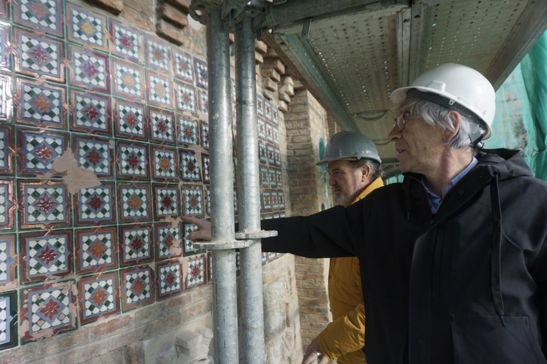 La primera fase de restauración de la Escalinata estará visible en unas semanas